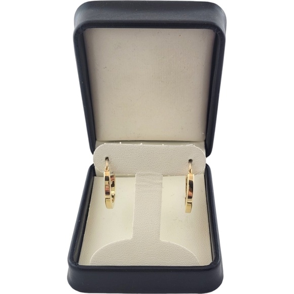 14K Yellow Gold Circle Hoop Earrings #16783 - Picture 10 of 11